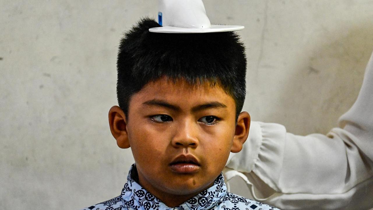 FOTO: Antusias Murid Madrasah Jalani Pemeriksaan Kesehatan Gratis
