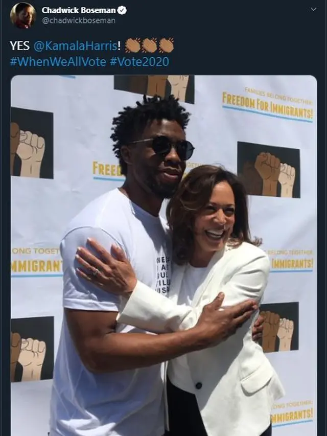 Unggahan Terakhir Chadwick Boseman (Twitter/ chadwickboseman)