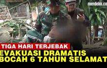 VIDEO: Dramatis, Bocah 6 Tahun Selamat Usai 3 Hari Terjebak Reruntuhan Gempa Cianju