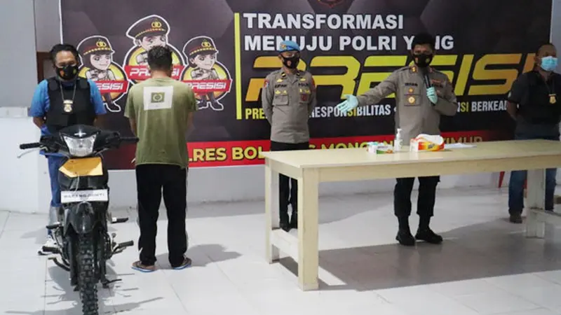 Selama 2021 ini, dalam kasus curanmor tersangka sudah beraksi di lima TKP berbeda di wilayah Bolmong Raya.