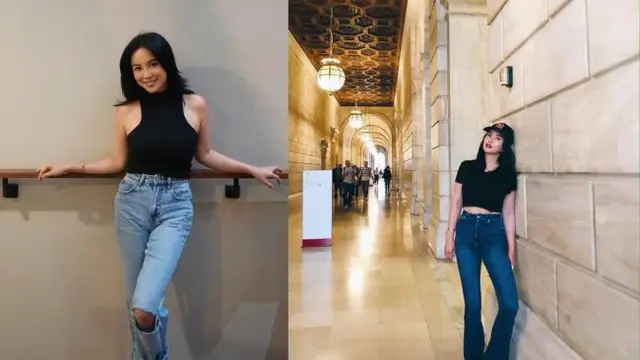 Gaya Padu Padan Jeans ala Dearly Djoshua (Foto: Instagram @dearlydjoshua)