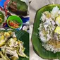 Nasi liwet kuliner favorit di Solo, Jawa Tengah yang punya kandungan gizi lengkap. Nasi Liwet Bu Wongso Lemu jadi salah satu pilihan yang bisa dinikmati. (Foto: Liputan6.com/Diviya Agatha)
