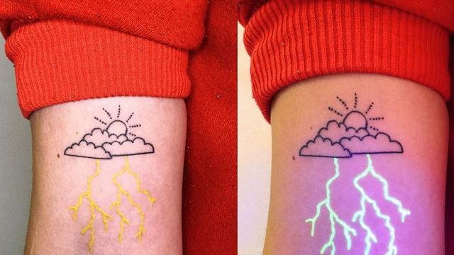 6 Potret Desain Tato Unik Dapat Menyala Saat Terkena Sinar Uv Hot Liputan6 Com