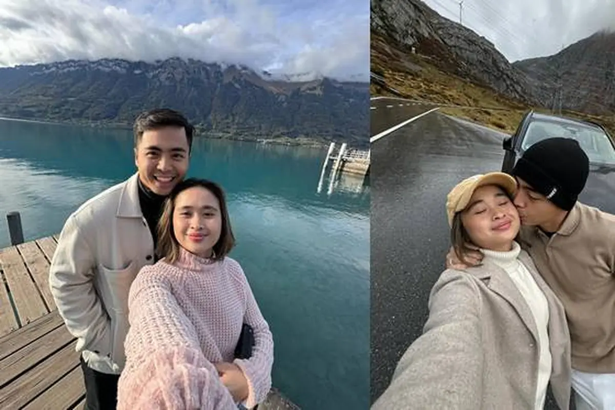 Wujudkan Impian, Ini 7 Potret Gritte Agatha dan Suami Bulan Madu ke Swiss