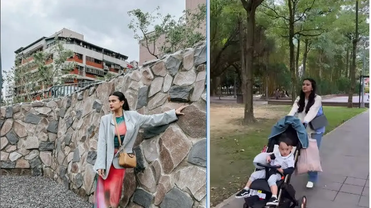 Audi Marissa temani suami Anthony Xie pulang kampung ke Taiwan (foto: instagram audimarissa)