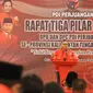 Sekretaris Jenderal (Sekjen) DPP PDI Perjuangan (PDIP) Hasto Kristiyanto sedang menyampaikan pidatonya di Rapat Tiga Pilar Partai PDIP Provinsi Kalimantan Tengah (Kalteng) dalam rangka menindaklanjuti hasil Rakernas II. (Dok. Liputan6.com/Muhammad Radityo Priyasmoro)