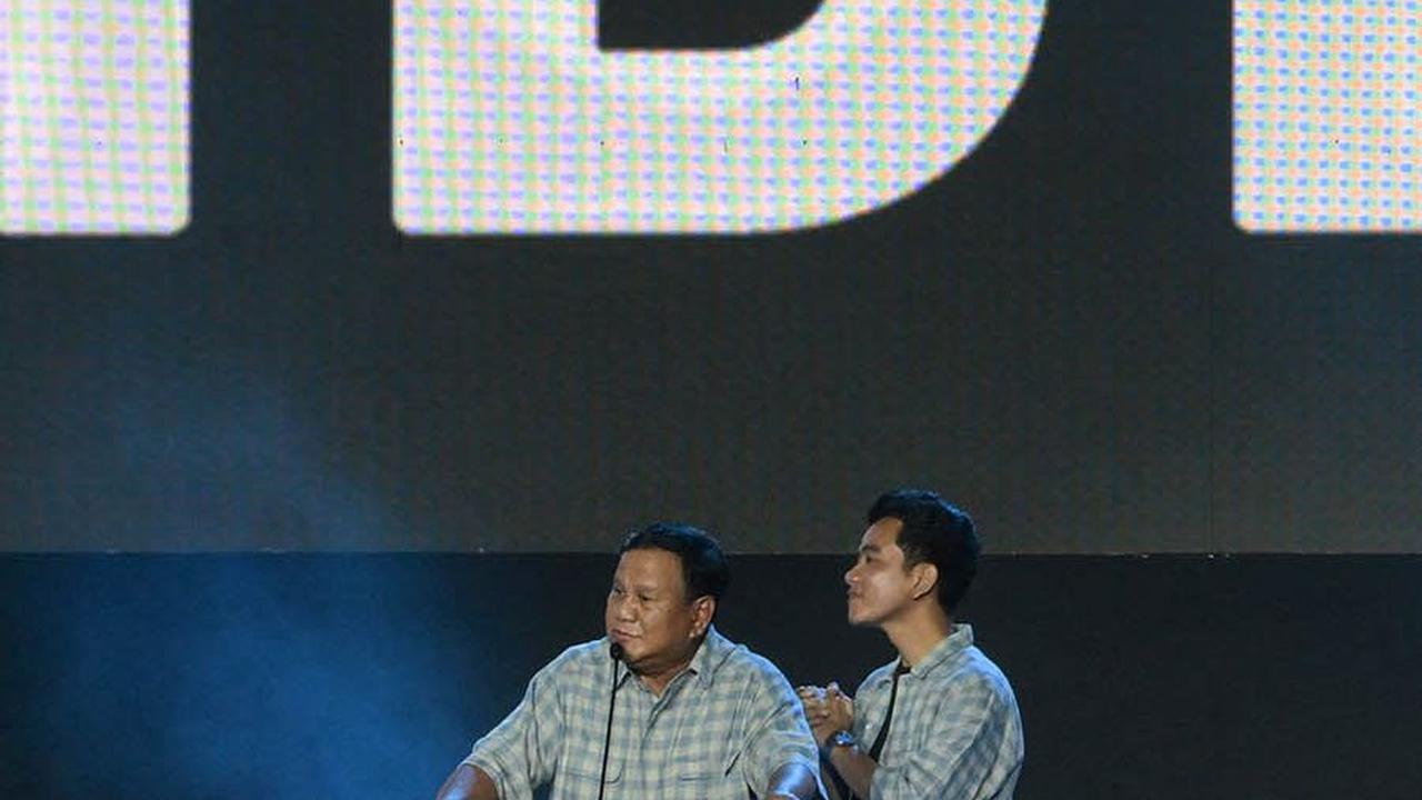 Prabowo mengaku bersyukur Pemilu tersebesar di dunia berjalan dengan lancar.&nbsp;Bay Ismoyo/AFP