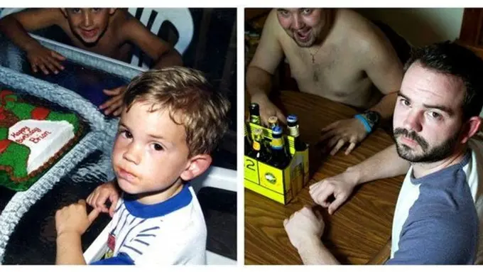 Kakak Beradik Reka Ulang Foto Masa Kecil Mereka, Geli tapi Lucu!