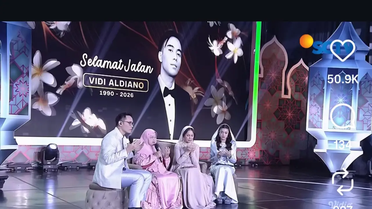 Rossa dan Mamah Dedeh Doakan Vidi Aldiano di Gema Ramadan SCTV. (Instagram/ SCTV)
