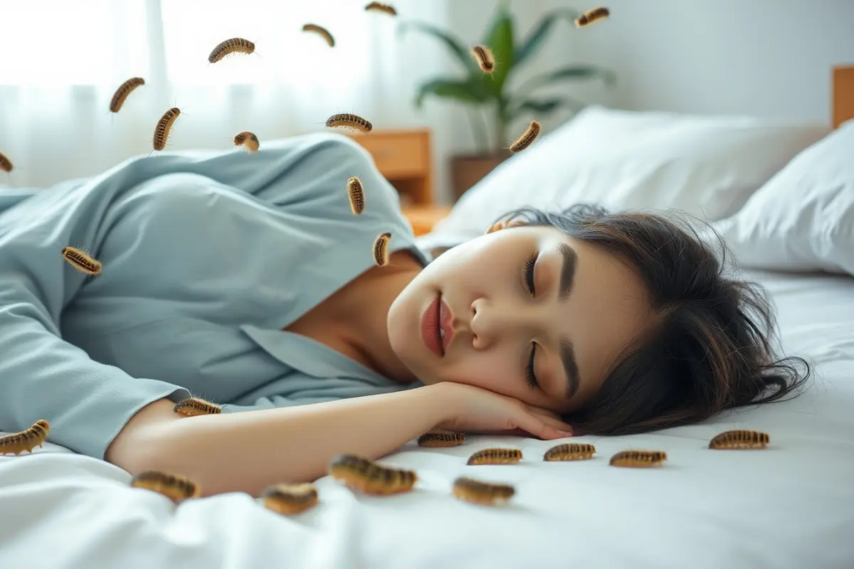 arti mimpi kejatuhan ulat bulu