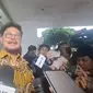 Menteri Pertanian (Mentan) Syahrul Yasin Limpo menemui Menteri Sekretaris Negara (Mensesneg) Pratikno di Kompleks Istana Kepresidenan Jakarta, Kamis (5/10/2023) sore (Liputan6.com/Lizsa Egeham)