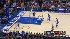 Berita video game recap NBA 2017-2018 antara Philadelphia 76ers melawan Washiington Wizards dengan skor 115-102.