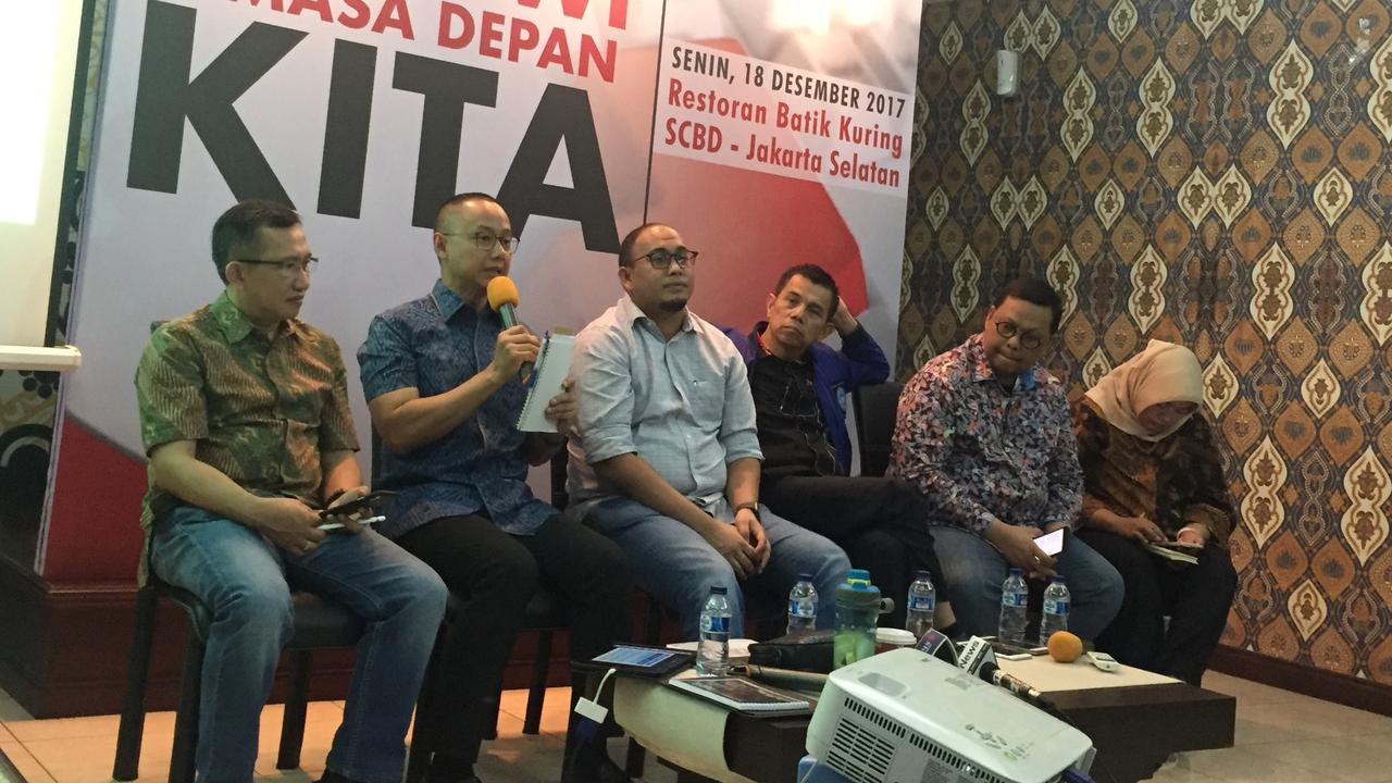 PolMark Indonesia merilis hasil survei terkait pemilihan presiden (Pilpres) 2019.