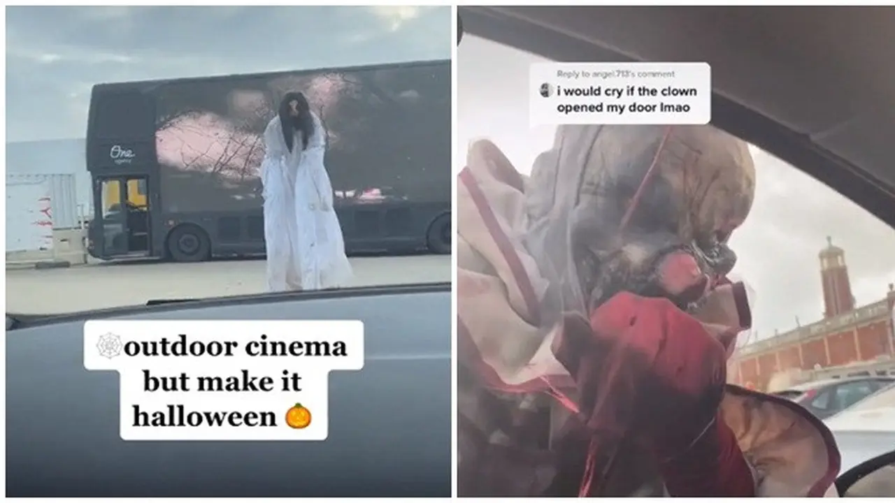 Viral Video Festival Halloween di Bioskop Drive-In, Bikin Deg-Degan