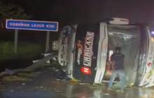 Viral Bus PO Haryanto Terguling di Jalan Tol Batang Jateng, 3 Penumpang Tewas Luka Berat di Kepala dan Dada
