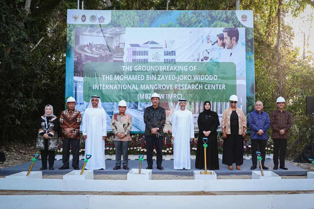 UEA Umumkan Peletakan Batu Pertama Pembangunan Pusat Penelitian Mangrove Mohamed bin Zayed-Joko Widodo di Indonesia