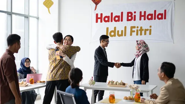 Ilustrasi halal bi halal (Foto: Reve.com)