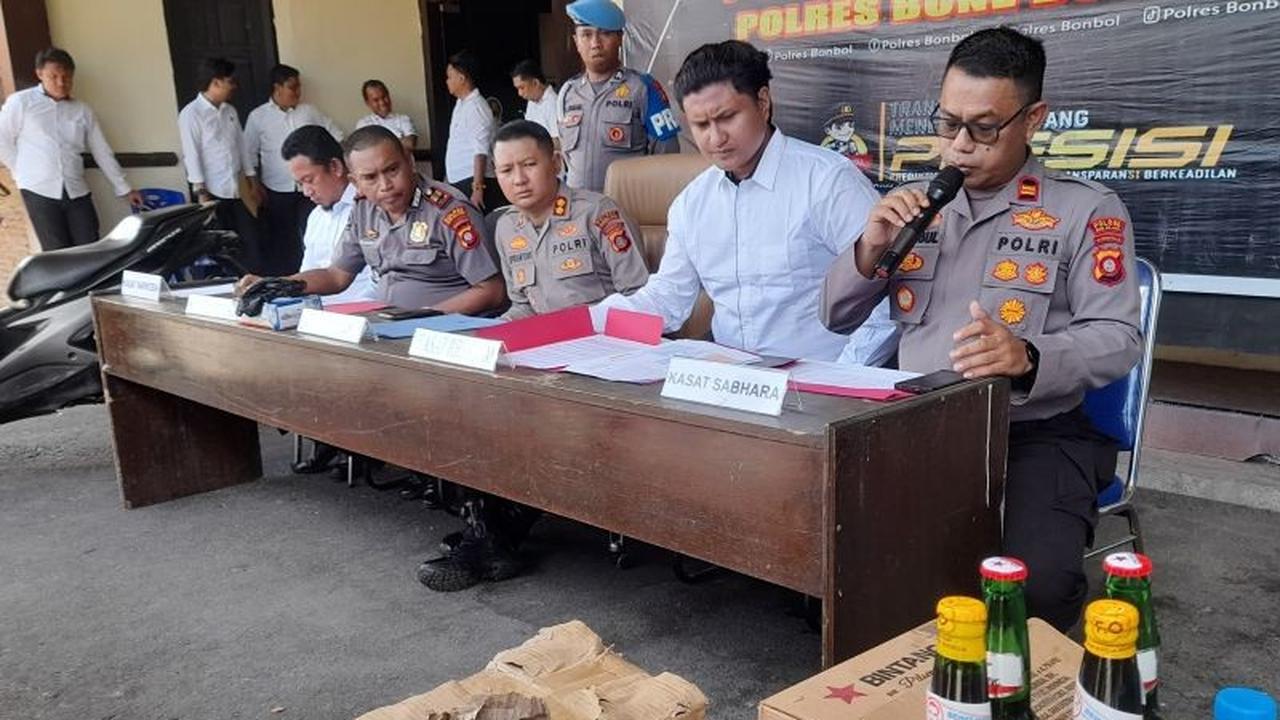 Polres Bone Bolango Sita Ratusan Botol Miras dalam Operasi Pekat Gorontalo