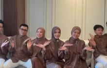 Momen Keluarga Fuji Siap Sambut Ramadan 2025, Outfit Memikat Berwarna Cokelat