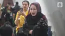 Aktris dan penyanyi dangdut, Camelia Malik saat melayat di rumah duka pesohor legendaris Titiek Puspa di kawasan Pancoran, Jakarta Selatan, Kamis (10/4/2025) malam. (Liputan6.com/Angga Yuniar)