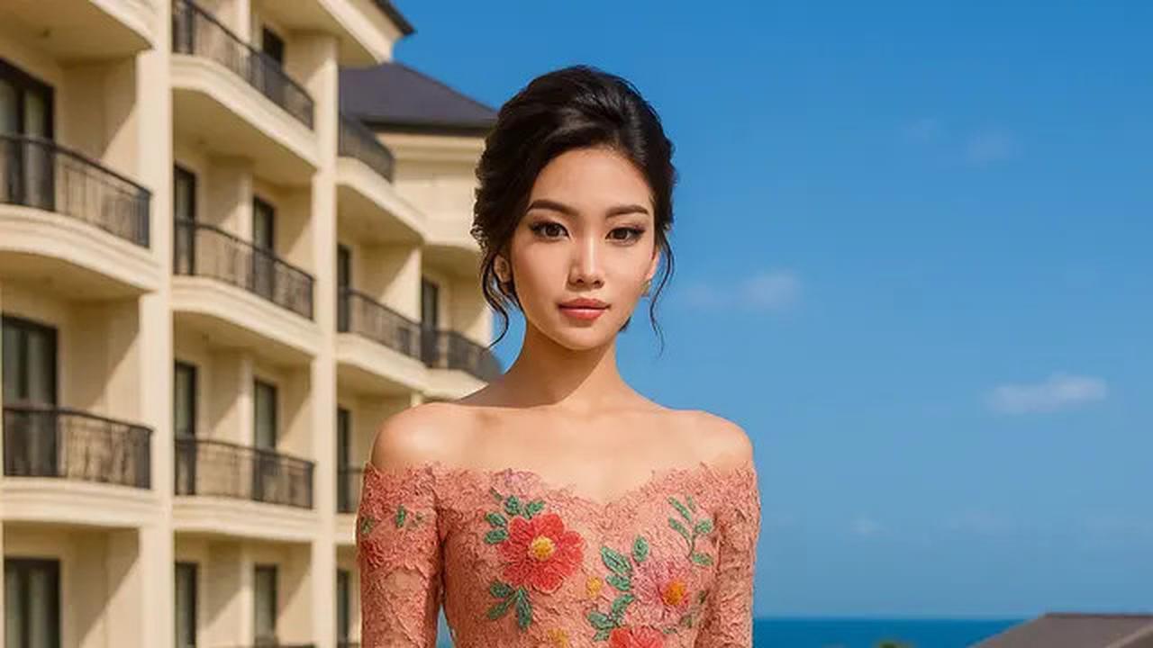 7 Model Kebaya Brokat Motif Bunga, Pilihan Titi DJ di Acara Pernikahan Putrinya Curi Perhatian