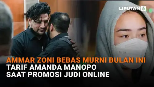 Ammar Zoni Bebas Murni Bulan Ini, Tarif Amanda Manopo Saat Promosi Judi Online