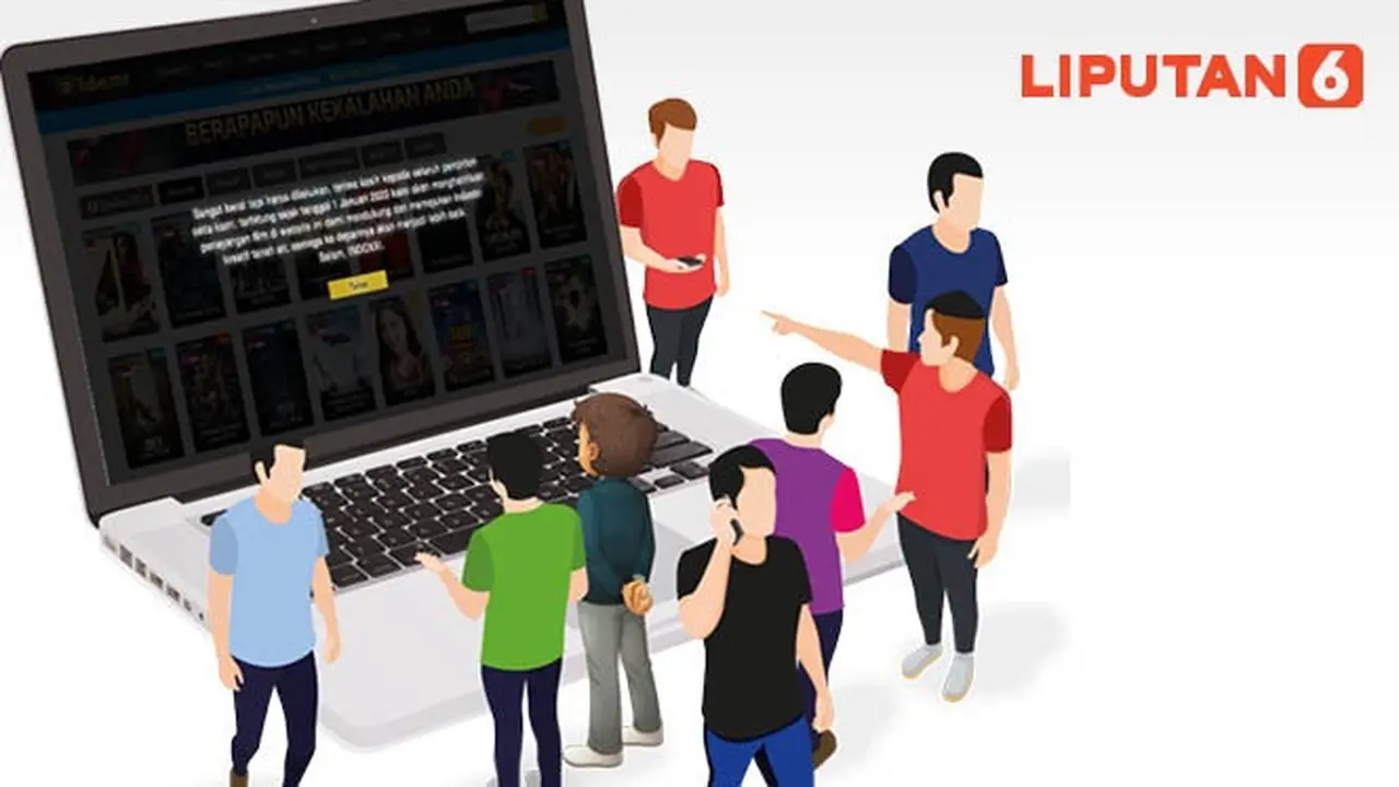 Banner Infografis Pemblokiran Massal Web Streaming Ilegal