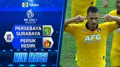 Berita video highlight pertandingan pekan ke-14 BRI Liga 1 2022/2023, laga antara Persebaya melawan Persik, Selasa (13/12/22).