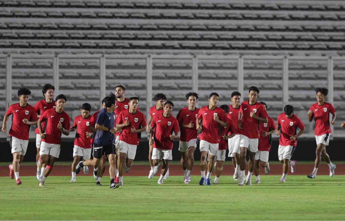 FOTO: Garuda Muda Siap Tempur di Semifinal AFF U-23