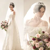 Lihat di sini deretan pesona Luna Maya dalam balutan busana pengantin. [@yessieandaigye.official].