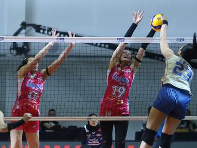 Tim putri Jakarta Livin' Mandiri tinggal selangkah lagi maju ke babak final four, usai menundukkan Bandung bjb Tandamata dalam laga penutup seri empat putaran kedua GOR Candradimuka Padepokan Voli Jenderal Polisi Kunarto, Sentul Bogor, Minggu (22/2/2026) malam. (Dok. PBVSI)