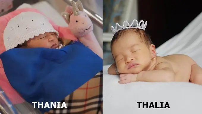 4 Potret Kemiripan Thalia dan Thania Putri Ruben Onsu Saat Masih Bayi