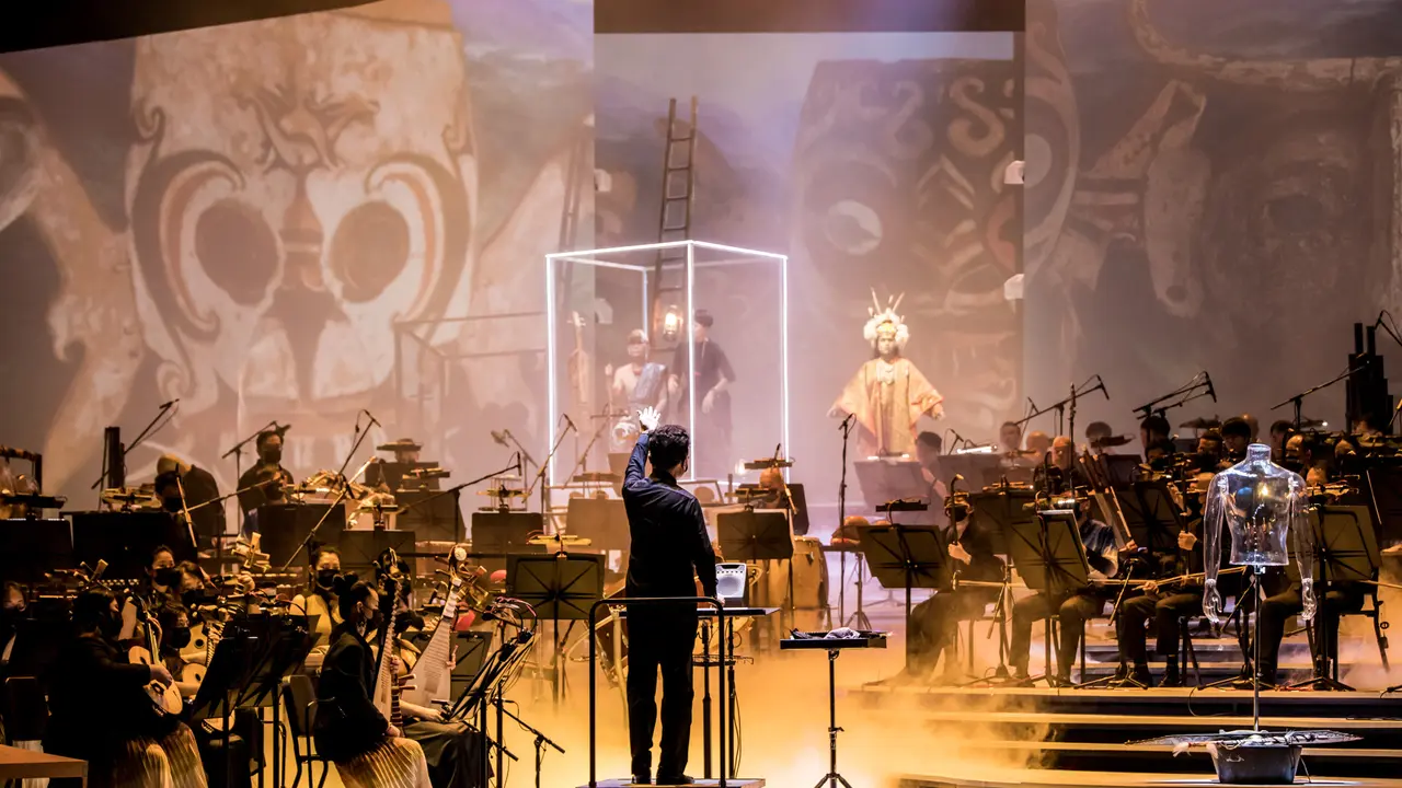 MEPAAN oleh Singapore Chinese Orchestra dan The Tuyang Initiative di perhelatan seni terbesar Singapura, Singapore International Festival of Arts (SIFA) 2022. (Doc: SIFA 2022)