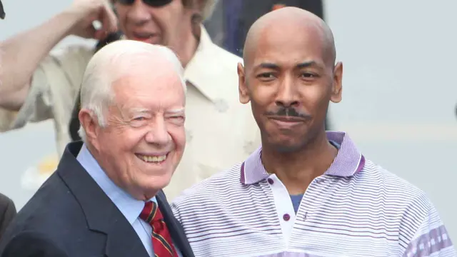 Mantan Presiden ke-39 AS Jimmy Carter (kiri). (AP File)