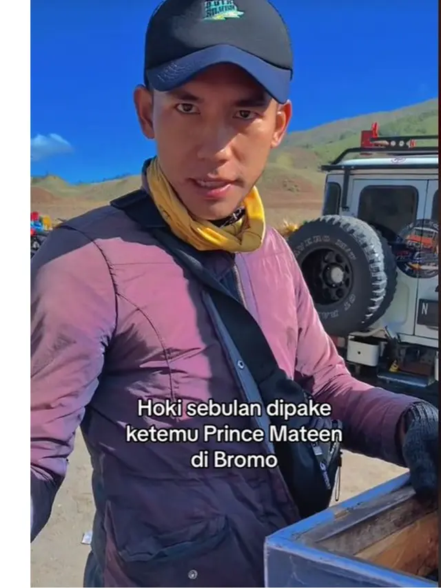 Viral Penjual Es Krim di Bromo Disebut Mirip Pangeran Mateen, Curi Perhatian