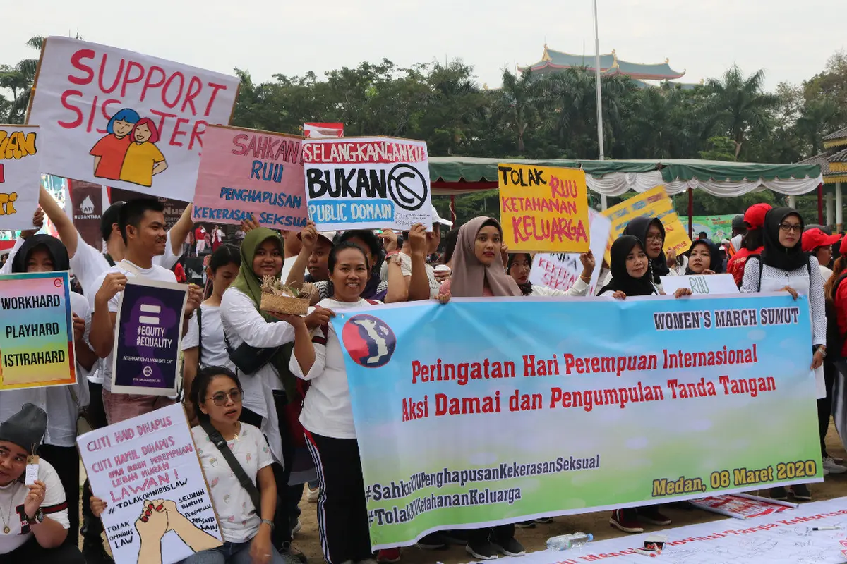 Peringatan Hari Perempuan Internasional di Medan