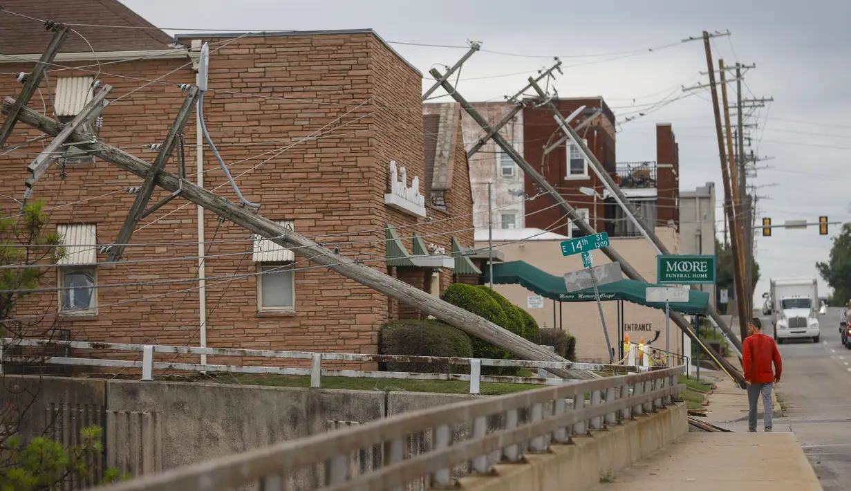 Di daerah minyak di Texas Barat, suhu di San Angelo melonjak ke titik tertinggi sepanjang masa yaitu 114 derajat pada hari Selasa, menurut Layanan Cuaca Nasional. (Mike Simons/Tulsa World via AP)