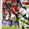 Pemain Fulham, Sasa Lukic, berusaha mencetak gol ke gawang Manchester United pada laga pekan ke-26 Premier League 2023/2024 di Stadion Old Trafford, Sabtu (24/2/2024). (AP Photo/Dave Thompson)