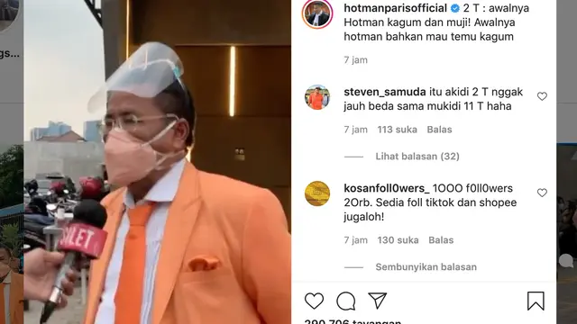 Unggahan Hotman Paris. (Foto: Instagram @hotmanparisofficial)