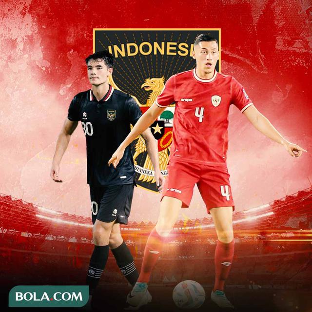 Timnas Indonesia - Twin Tower Jay Idzes dan Elkan Baggott