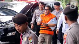 Hasto Kristiyanto menjalani pemeriksaan usai ditahan KPK pada 20 Februari 2025. (Liputan6.com/Herman Zakharia)