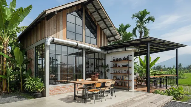 Model Rumah Kecil Ala American Farm, Modelnya Antik dan Bikin Nyaman/ Ilustrasi AI