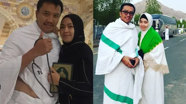 Shobibah Rohmah dan Imam Nahrawi melakukan ibadah haji bersama.
