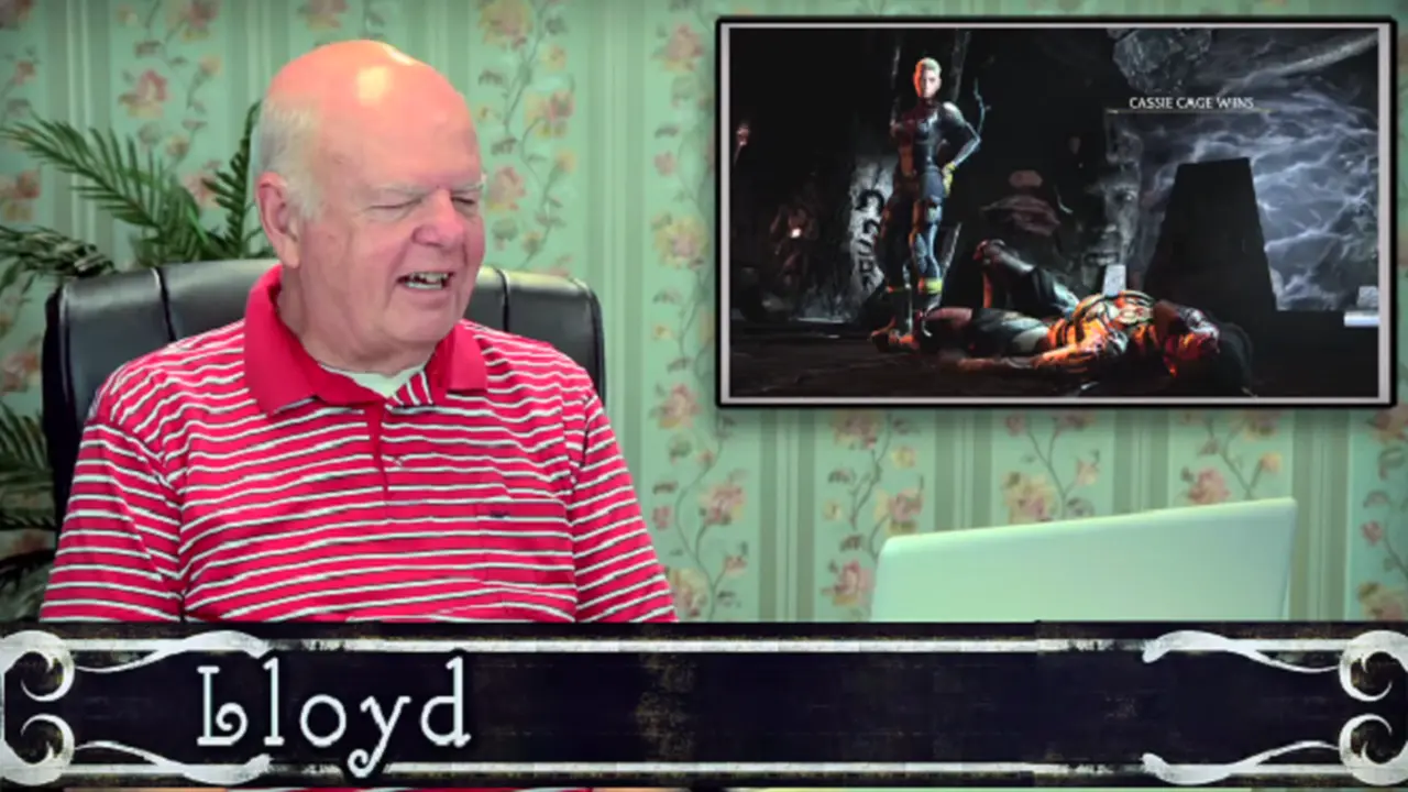 Reaksi Kocak Manula Main Game Mortal Kombat X