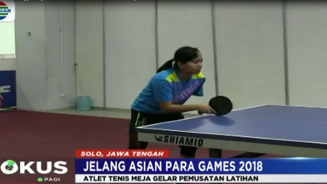 Berita video soal target cabang olahraga tenis meja dan anggar di Asian Para Games 2018. (Fokus Indosiar)