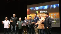 iNews TV menjadi pemegang hak siar resmi Indonesia Basket League (IBL) musim 2017-2018. (Bola.com/Zulfirdaus Harahap)