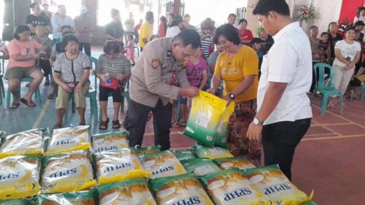 Hampir 1 Juta Kg Beras Disalurkan, Gerakan Pangan Murah Polda Sulut Sukses Kendalikan Harga
