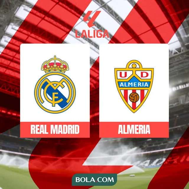 Liga Spanyol - Real Madrid Vs Almeria