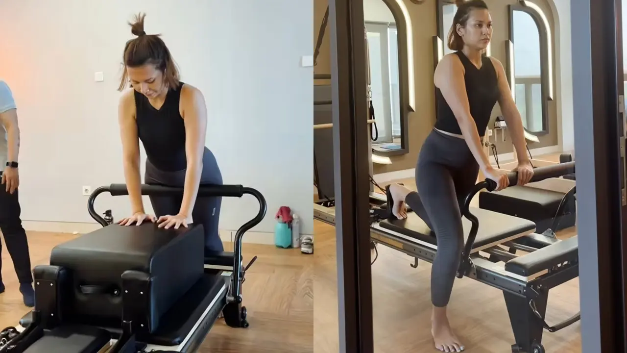 Indah Permatasari Pertama Kali Pilates