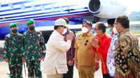 Wali Kota Makassar Danny Pomanto jemput Menhan Prabowo Subianto (Liputan6.com)